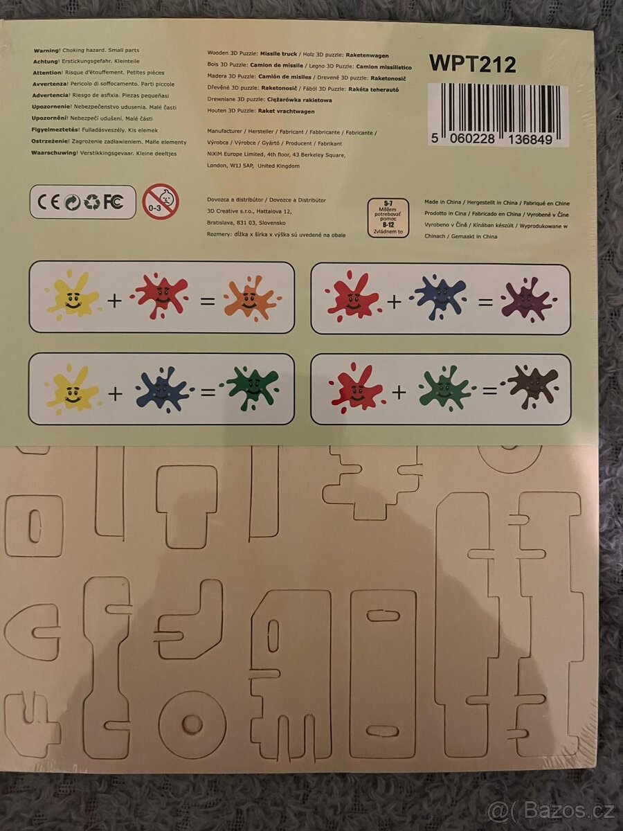 3D puzzle dřevěné - 2