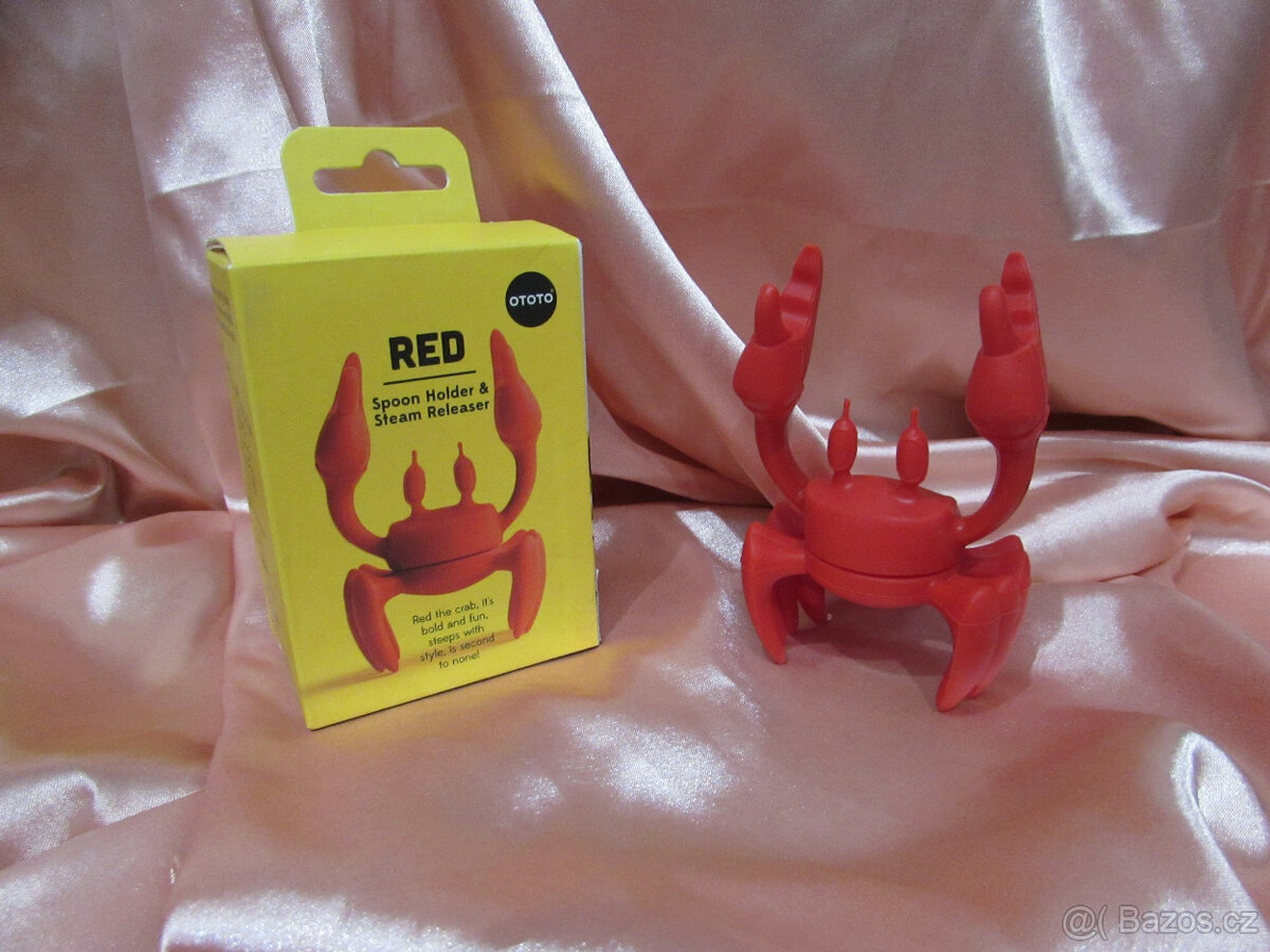 ♥️ Držák na vařečky/poklice aj. červený krab - nový ♥️ - 2