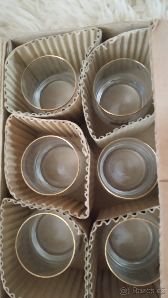 6x retro sklenička Kolín - 2