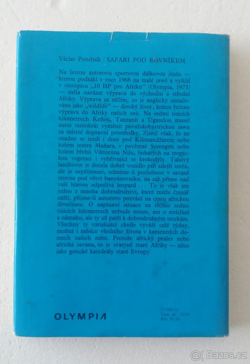 SAFARI POD ROVNÍKEM /Václav Potužník - 2