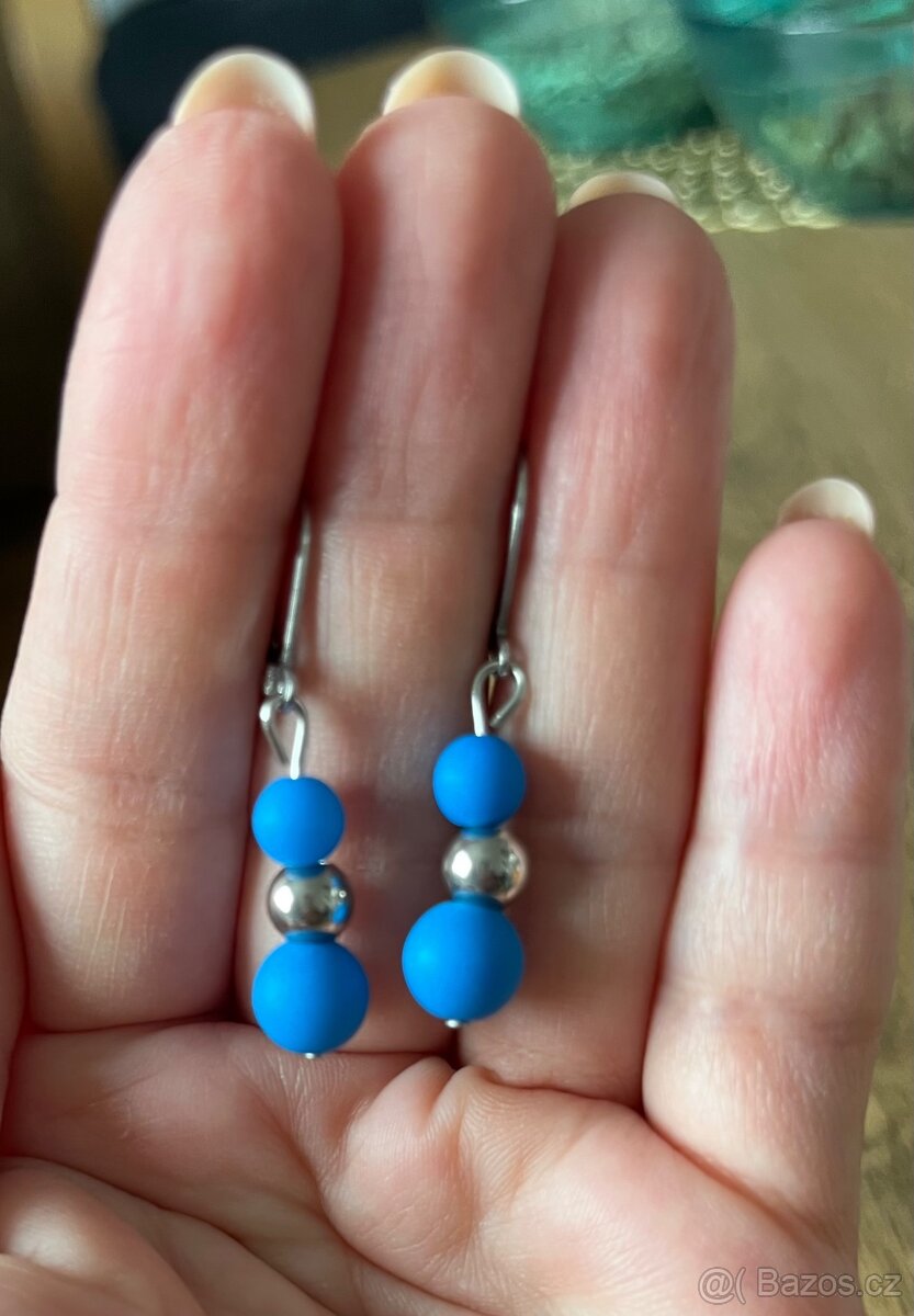 Ocelové visací náušnice - 2