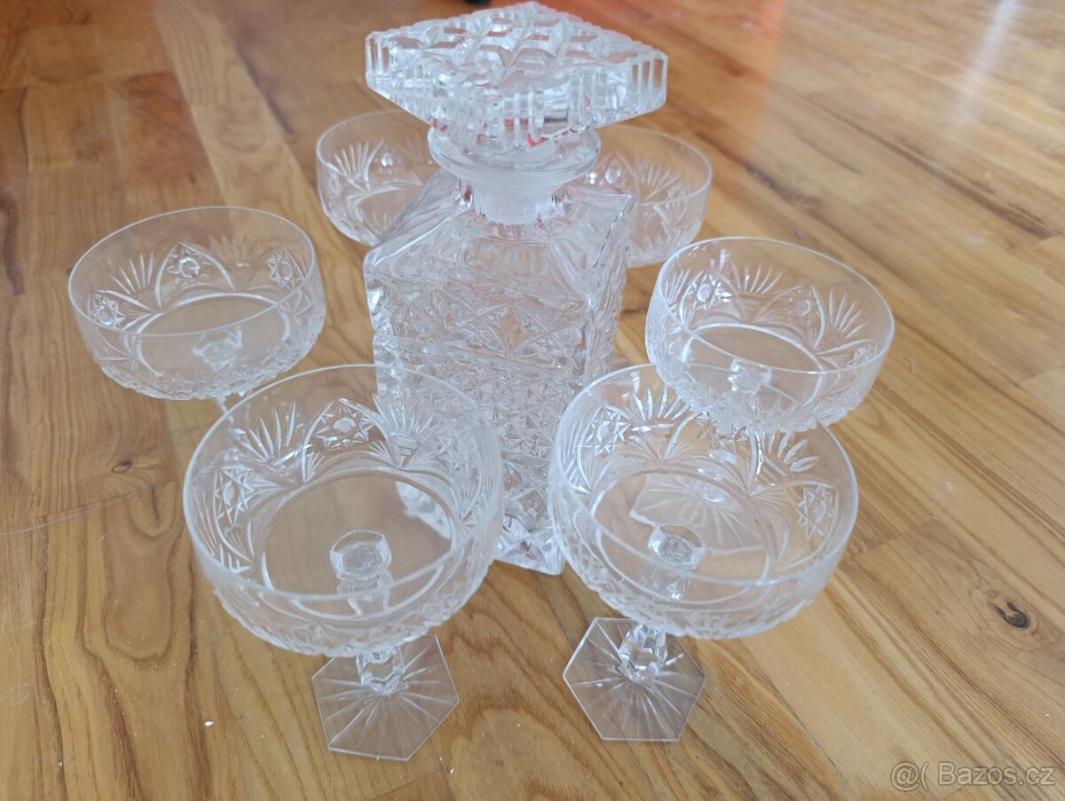 Karafy + sklenky - 2