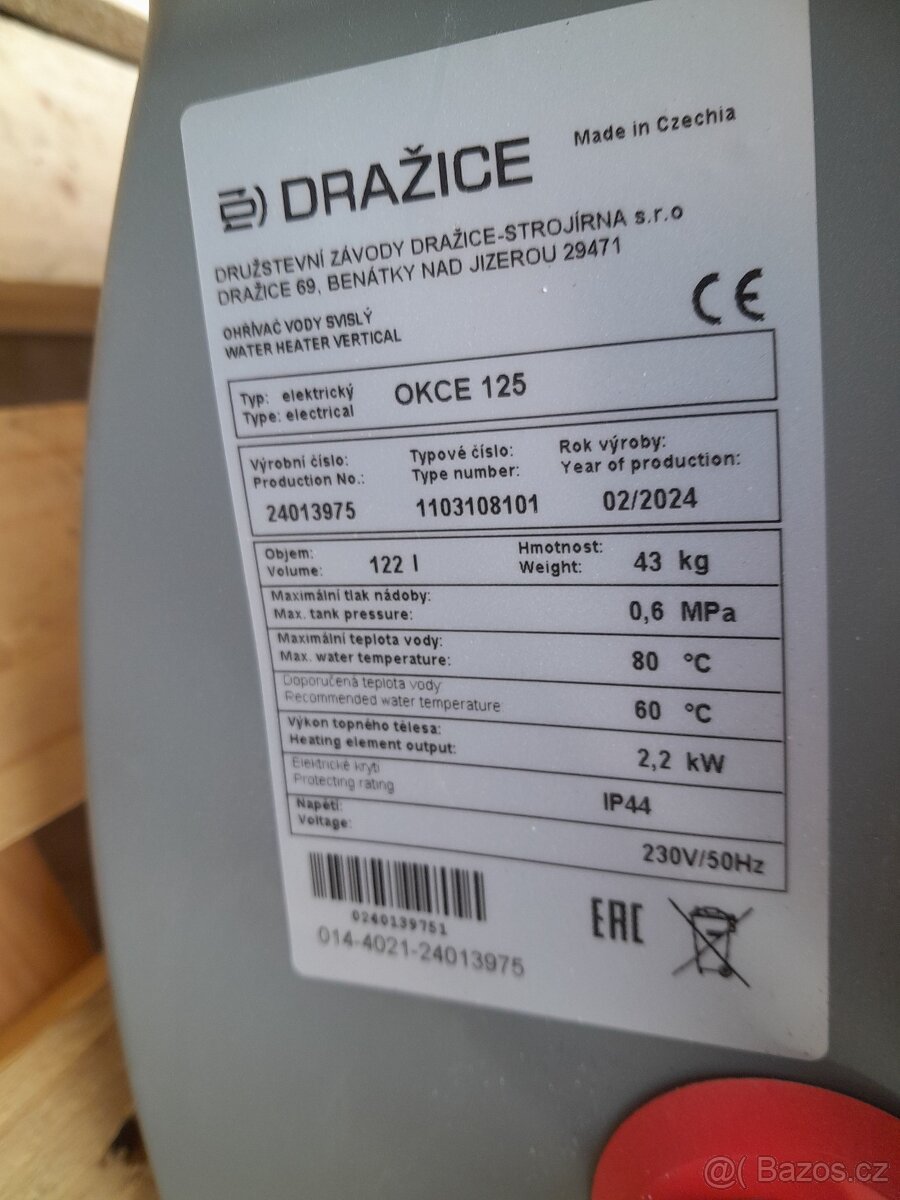 Bojler Dražice OKCE 125 - 2