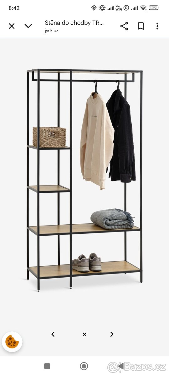 Stena do chodby (police a věšák) - 2