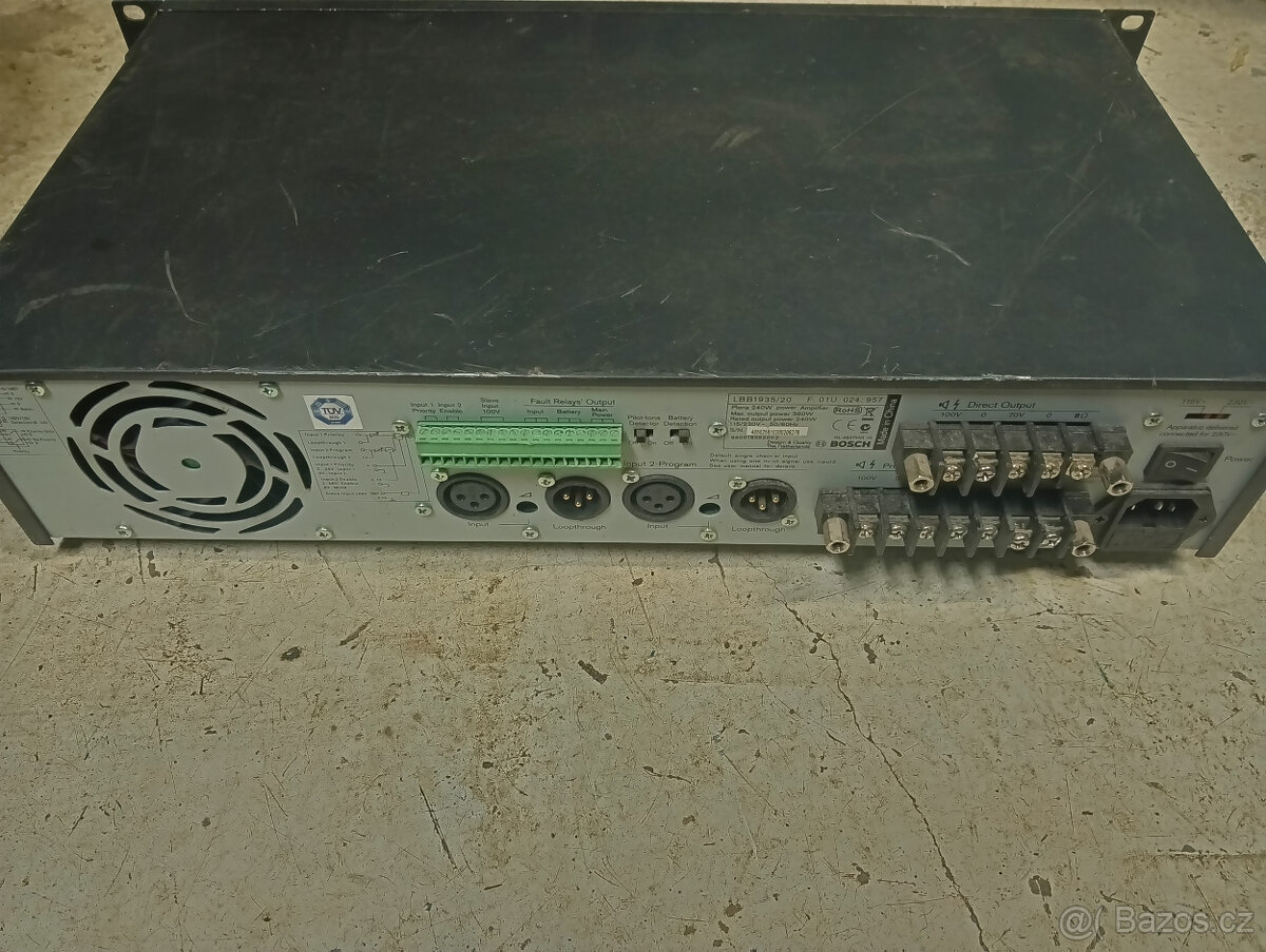 Zesilovače Bosch PLENA a Phonic ICON 300 - 2