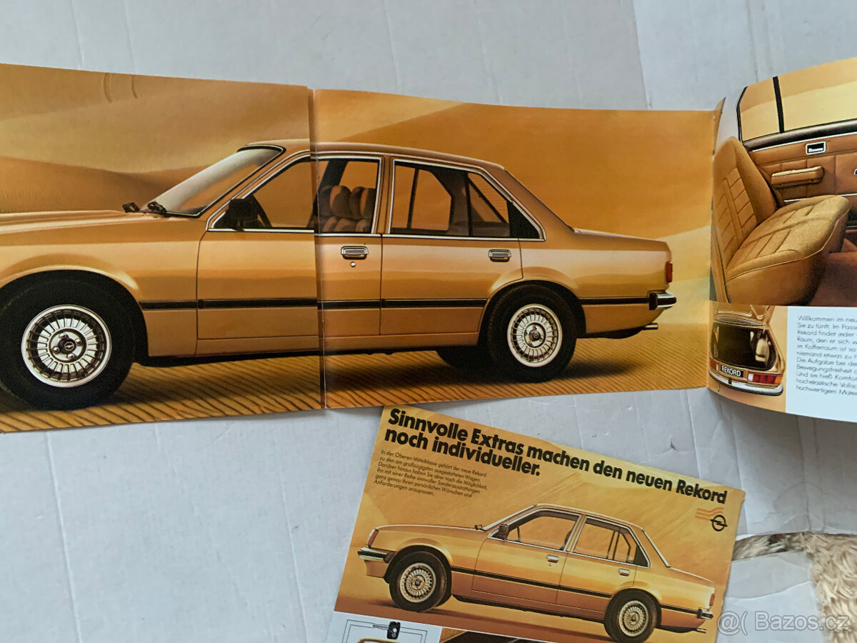 Starý prospekt Opel Rekord, 14 stran A4 - 2