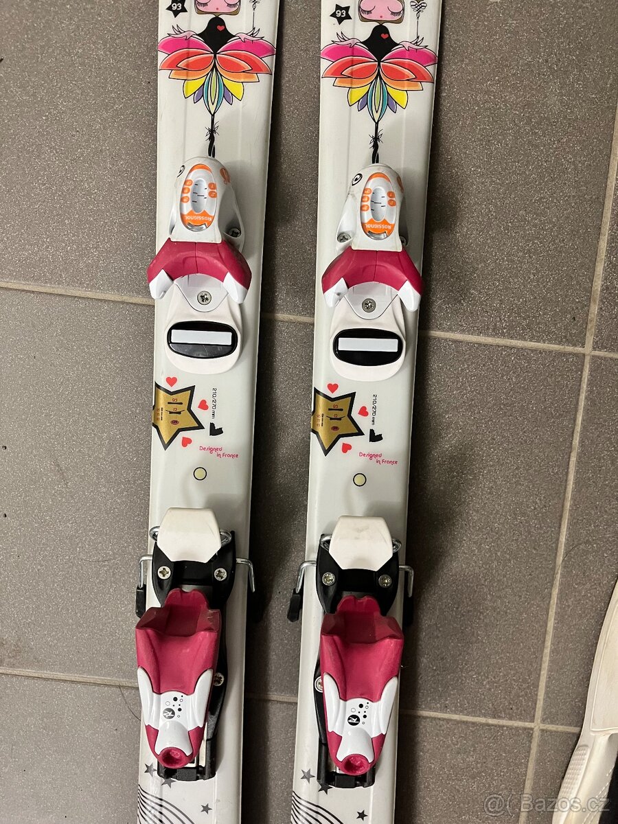 Dětske lyze znacky Rossignol ve skvelem stavu - 2