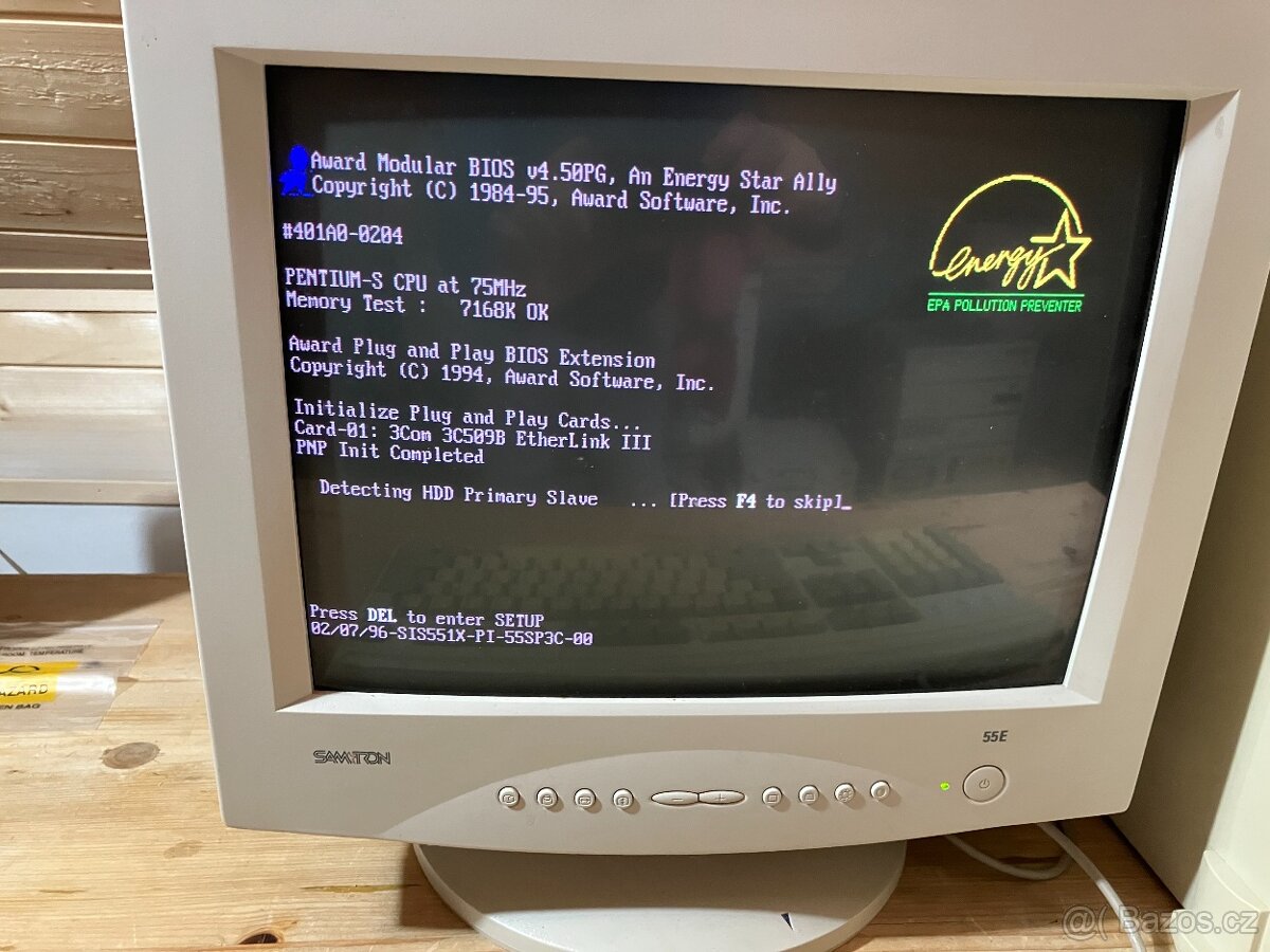 RETRO INTEL PENTIUM 75Mhz, 8 MB RAM, 1MB VGA, 60GB HDD, - 2