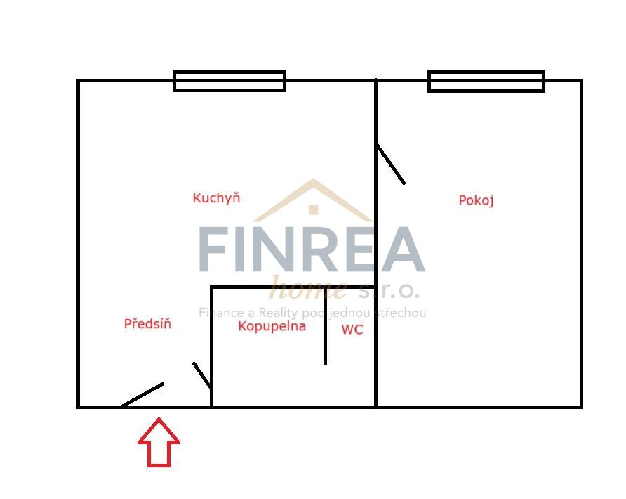 Prodej bytu, 1+1, 36 m2, DV, ul. Jezerská, Jirkov - 2