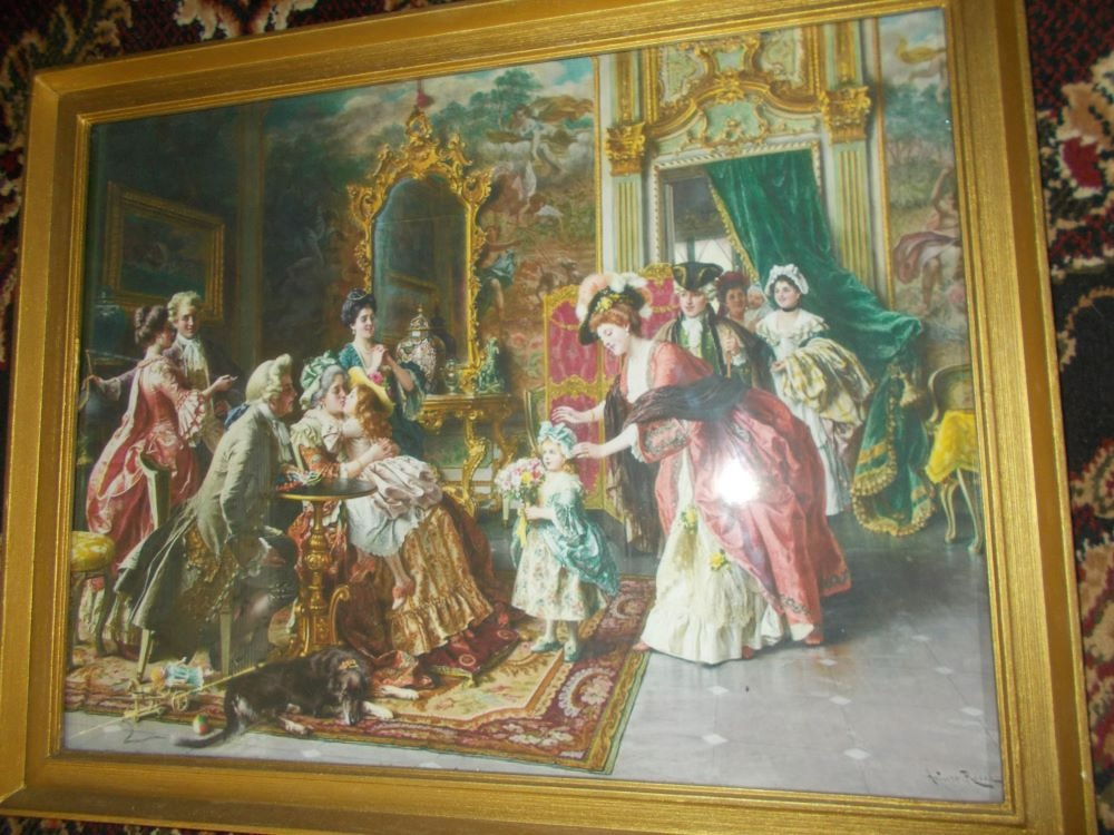 Obraz zlatý rám - 2