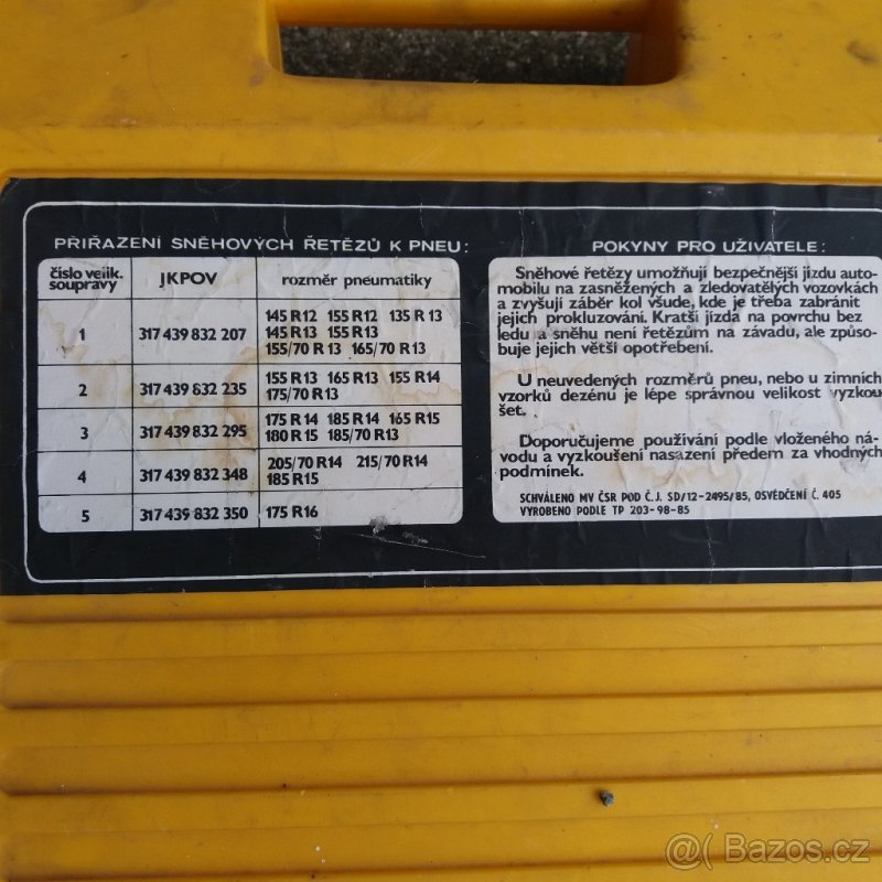 sněhové řetězy- č. 2,viz. foto - 2