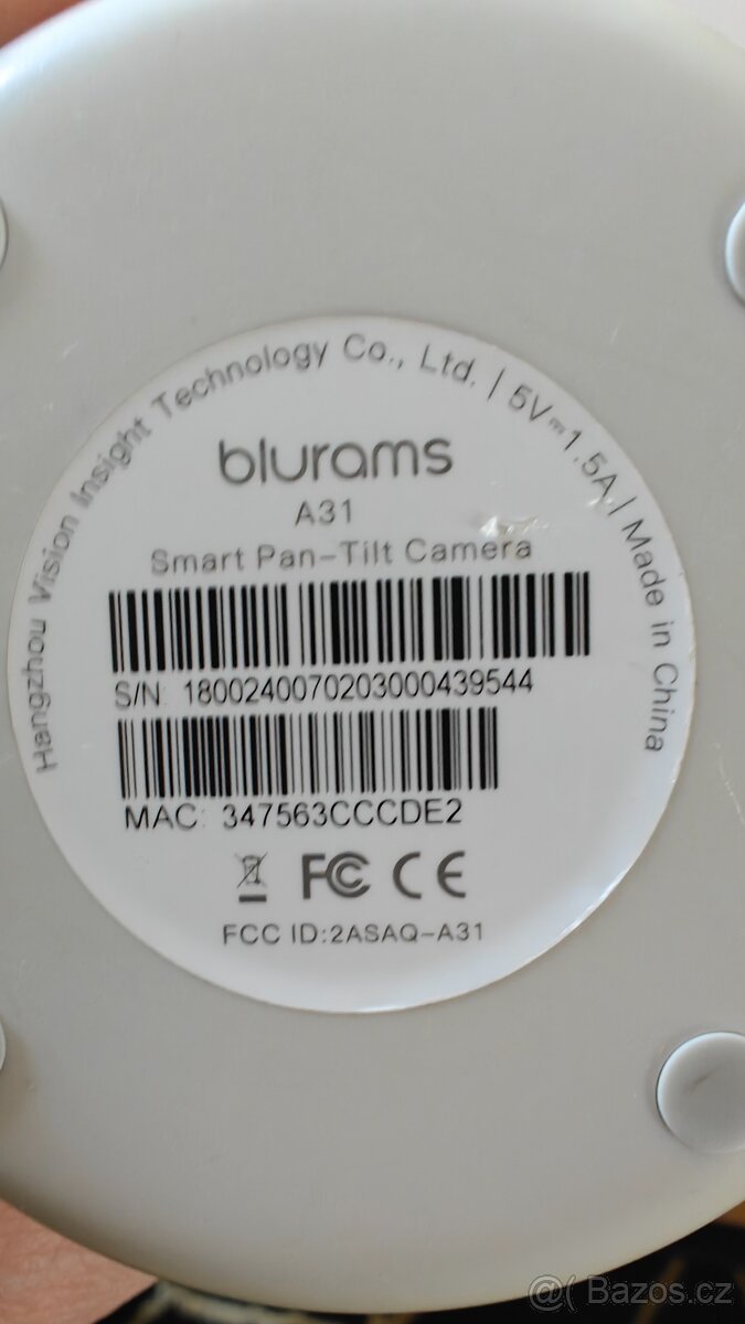 Vnitřní kamera , Blurams A31 - 2
