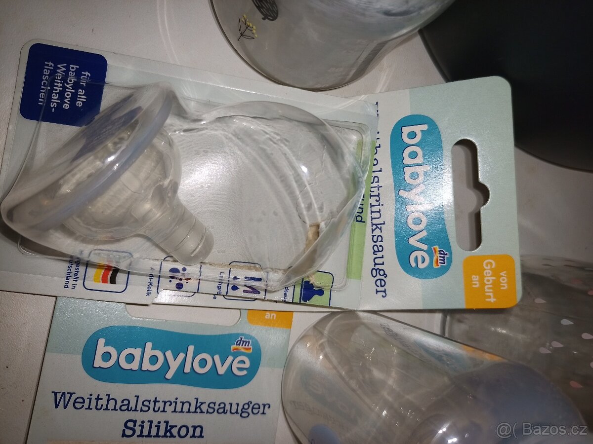 Lahvičky a dudlíky atd. - 2