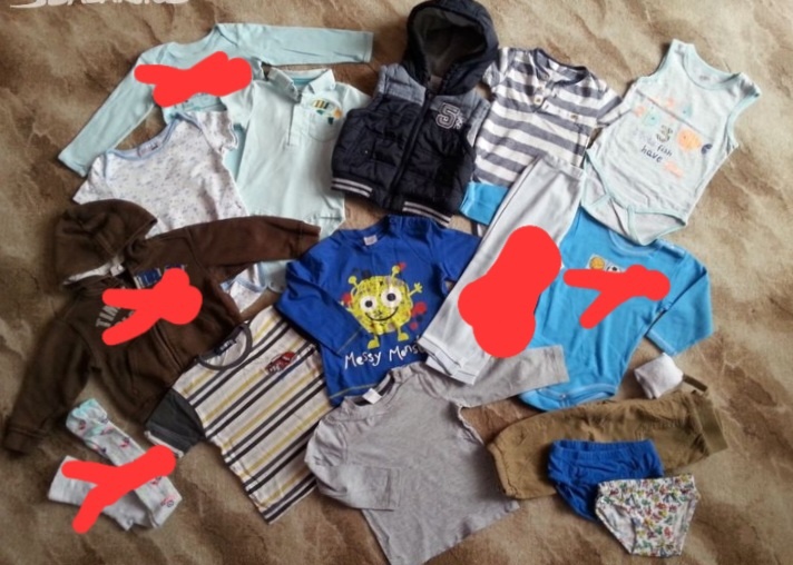 6x balíček dětského oblečení. - 2
