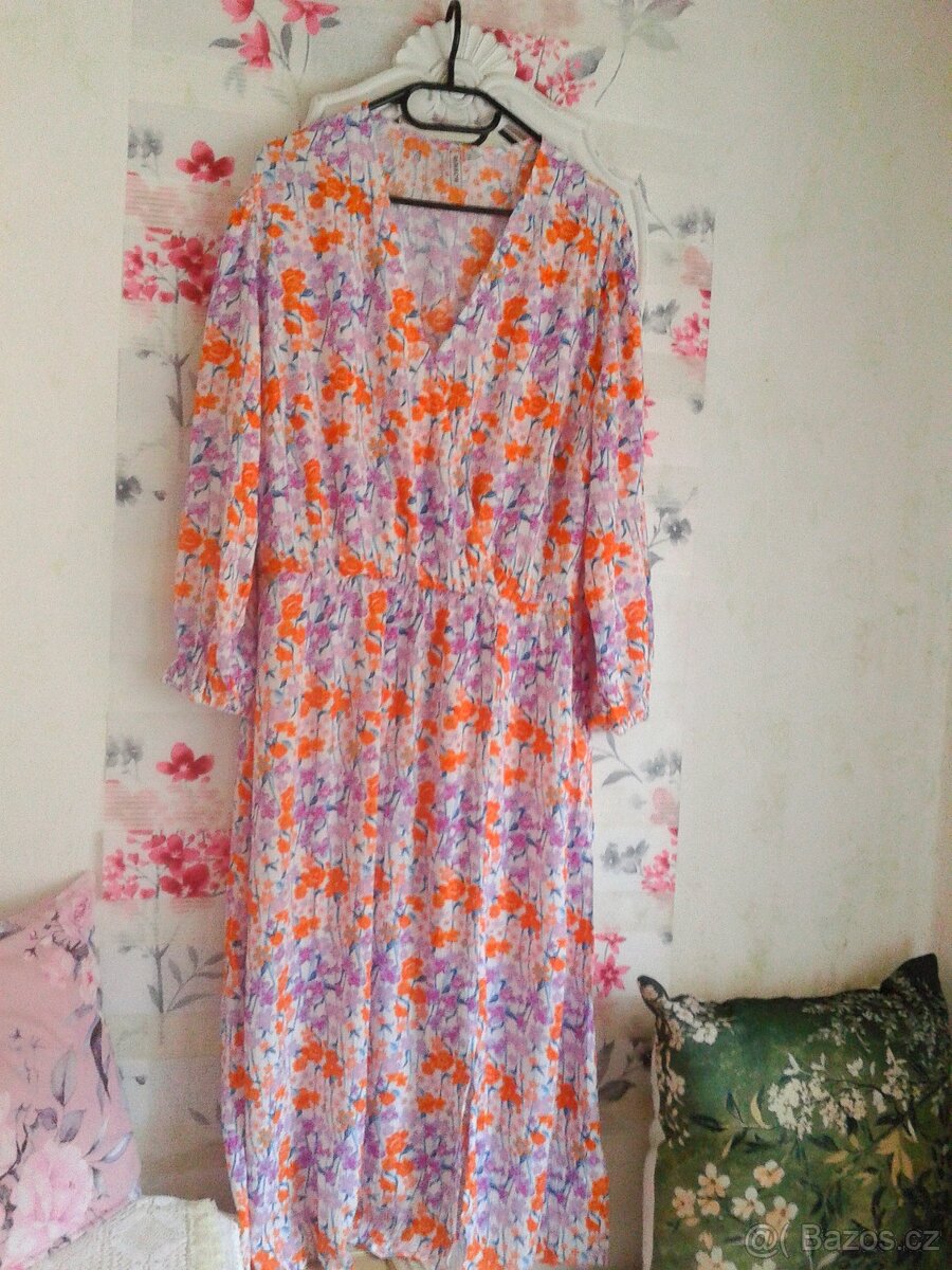 Krásné midi šaty 46/48 - 2