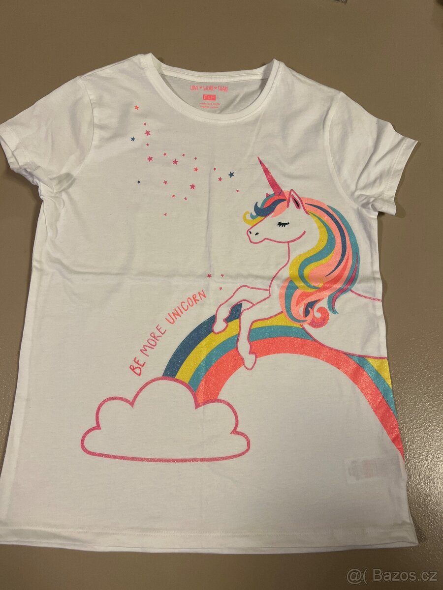 Dívčí trika kr. rukáv vel. 146/152 - 2