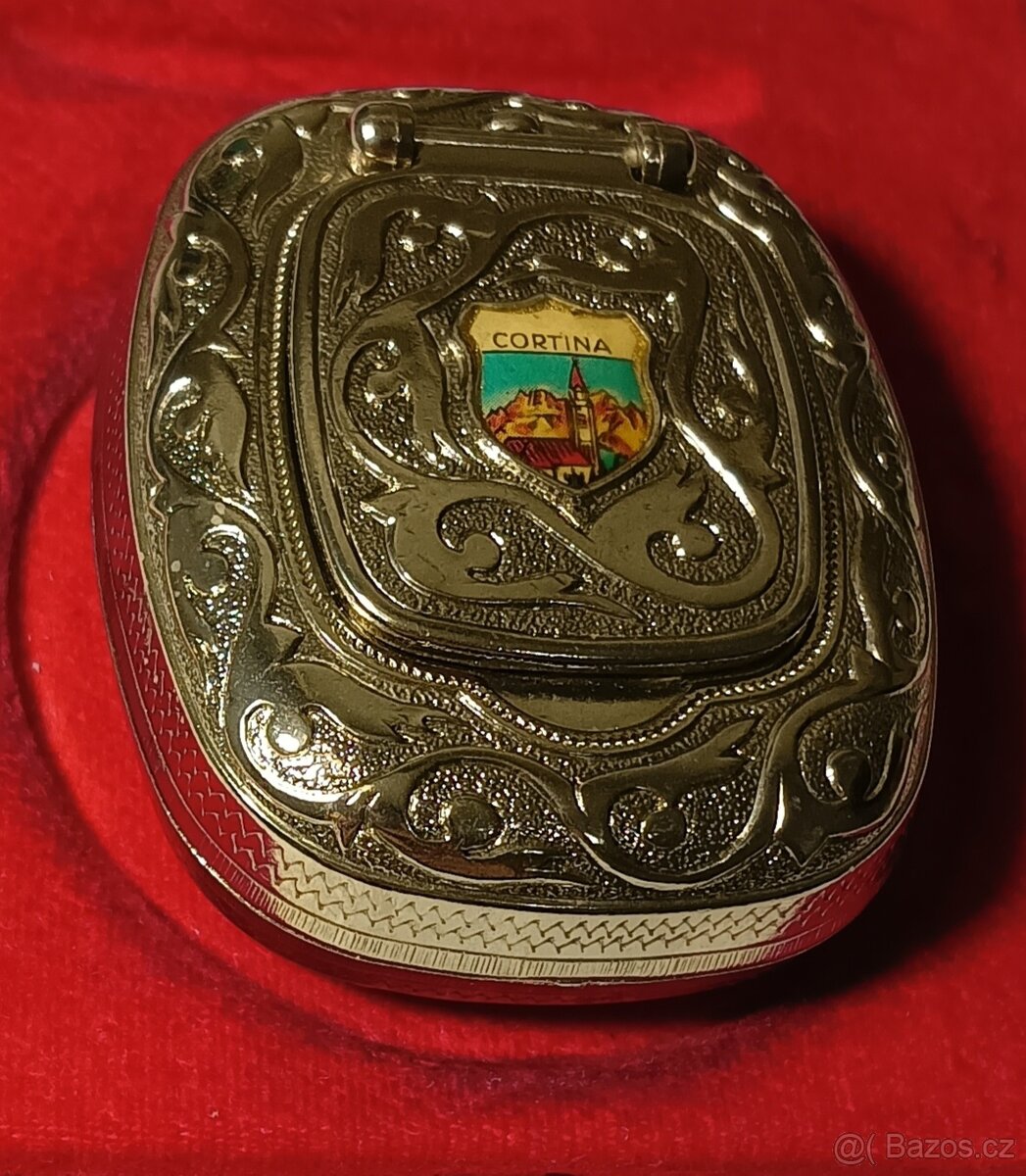 vintage kapesní popelník Ges. Gesch. Cortina. - 2