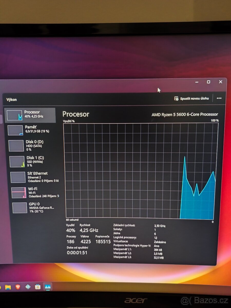 Herní PC – Ryzen 5 5600 / RTX 3050 / 32 GB RAM / 1 TB NVMe - 2