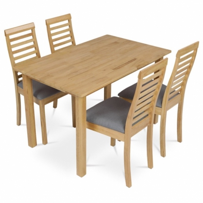 Stůl a 4 židle moření dub - AUT-4000 r.v. - 2