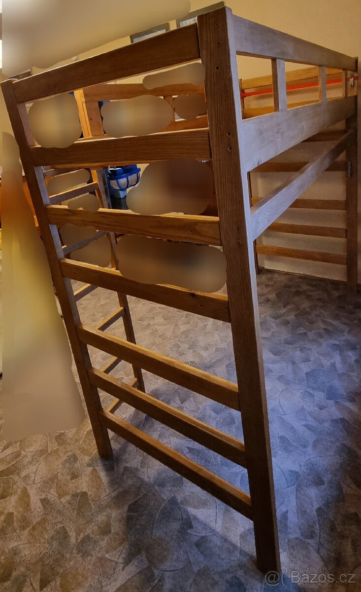 Patrová postel, masiv, 200x90 - 2