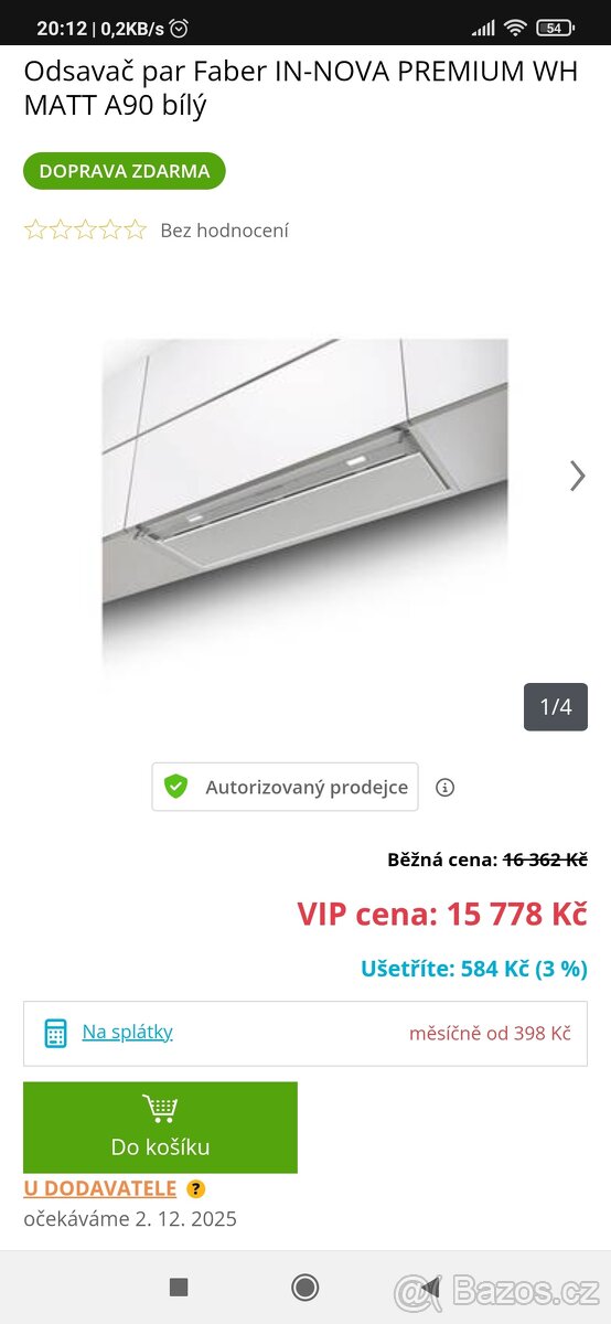 Odsavač par Faber IN-NOVA PREMIUM WH MATT A90 - 2