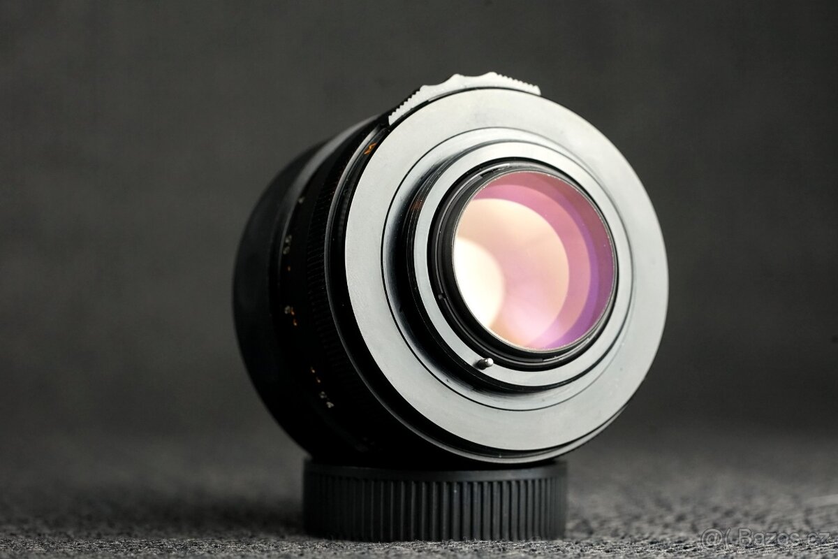 Objektiv Revuenon 55mm f1,4 auto, modré MC M42 - 2