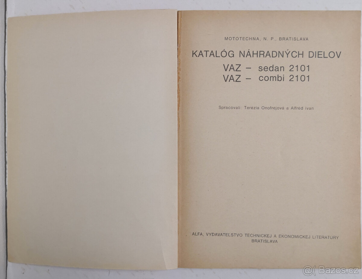 Katalóg náhradných dielov - VAZ 2101 (ŽIGULI) - 2