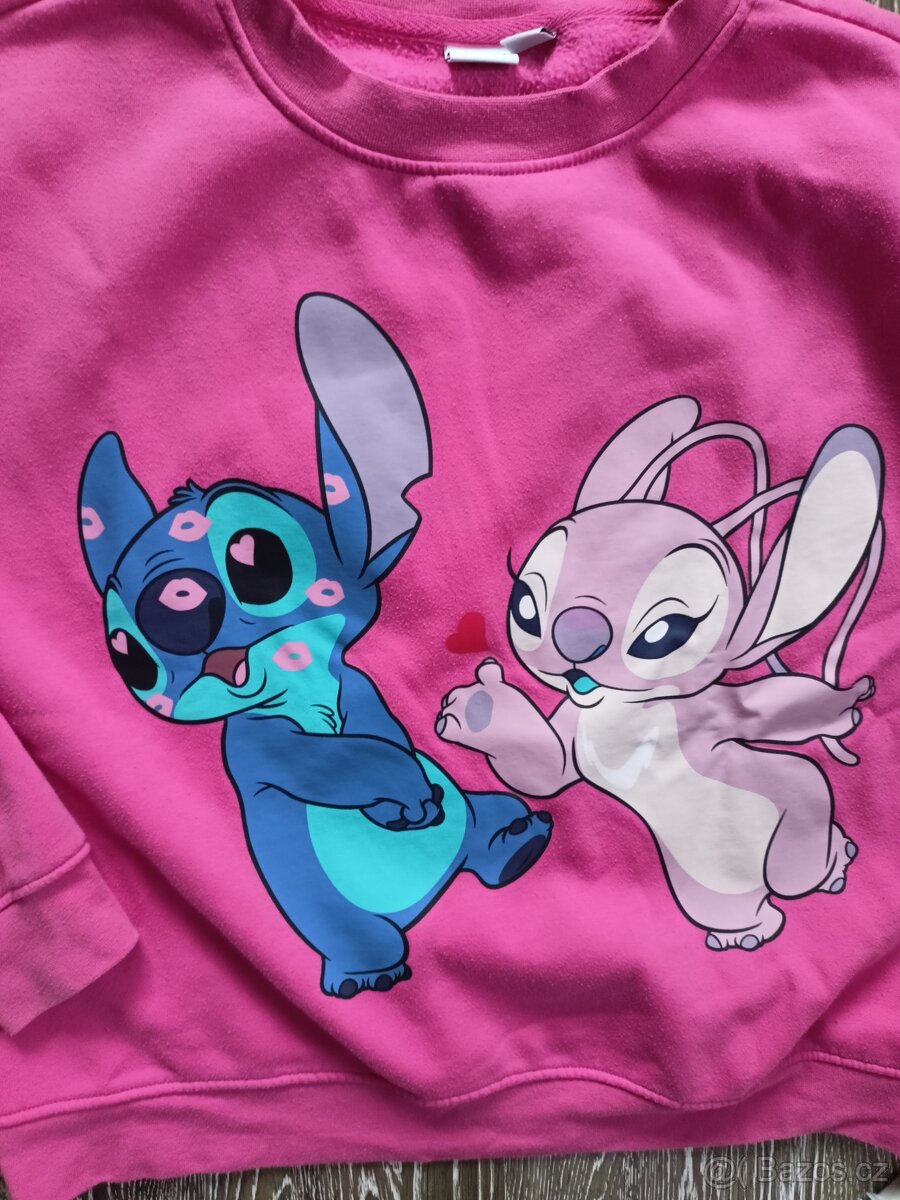 DÁMSKÁ OVERSIZE MIKINA LILO A STITCH vel.L - 2