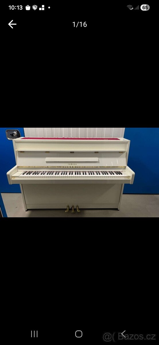 Bily klavír piano Yamaha - 2