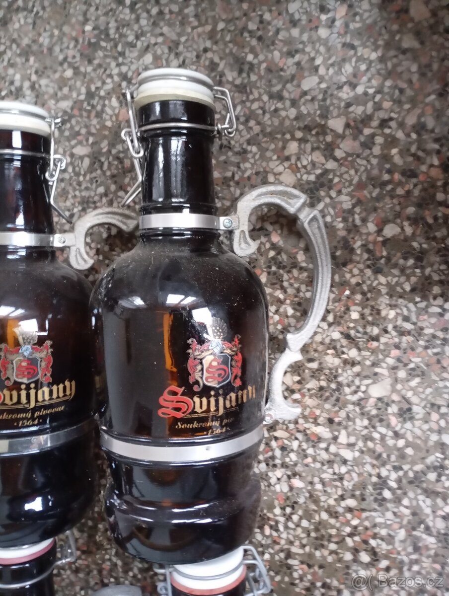 Skleněná láhev s hliníkovým uchem - 2