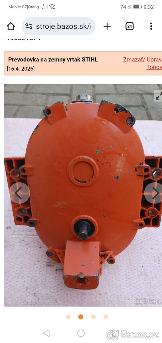 ND do prevodovky pôdneho vrtaku STIHL 43 D - 8 - 2