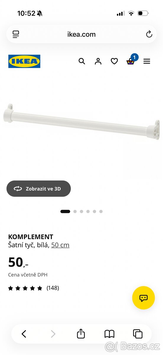 Zdarma 2 tyče komplement - 2