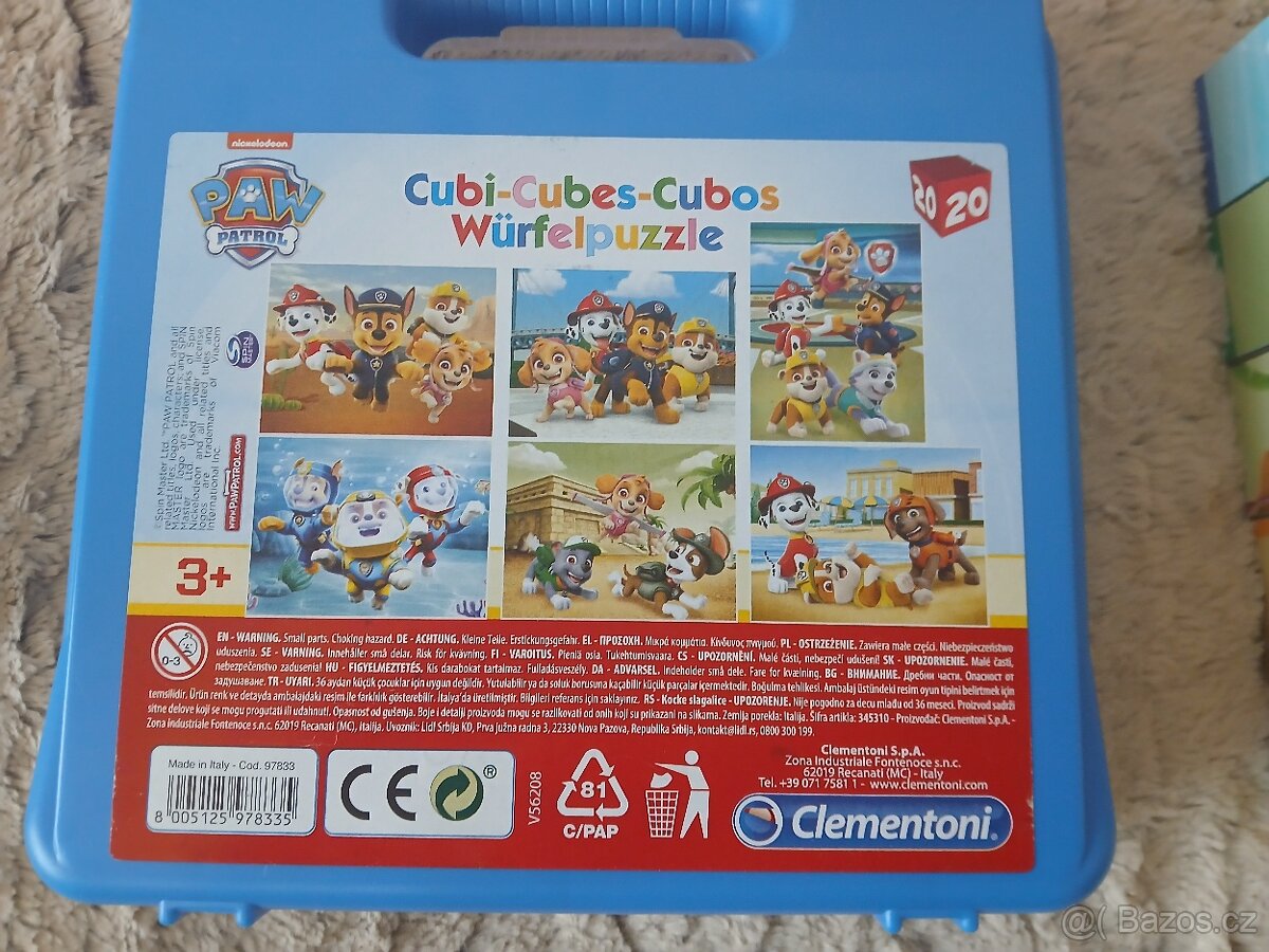 Prasátko Pepa telefon + 2x kufřík + Psí patrola kostky atd - 2