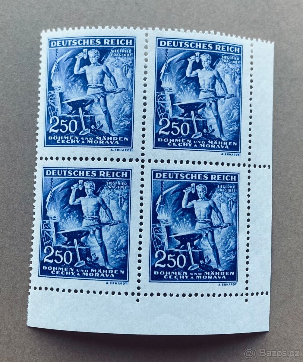 Poštovní známky z období protektorátu - 2