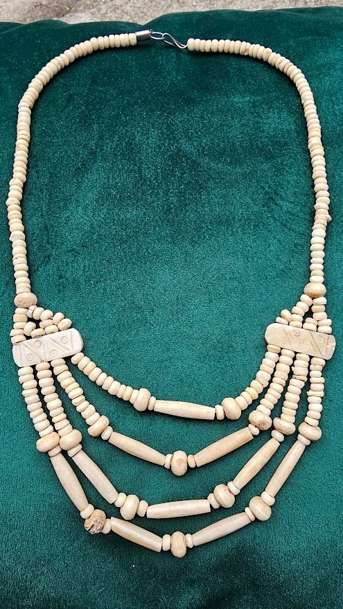 Náhrdelník slonová kost tyčky - 2