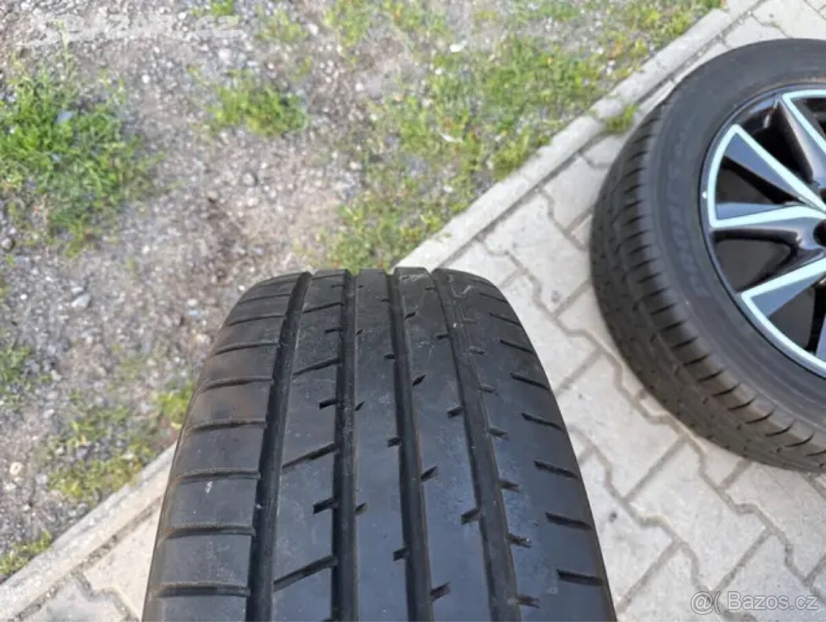 4x al kola 5x114.3 TPMS + pneu letní 225/55 R19 - 2