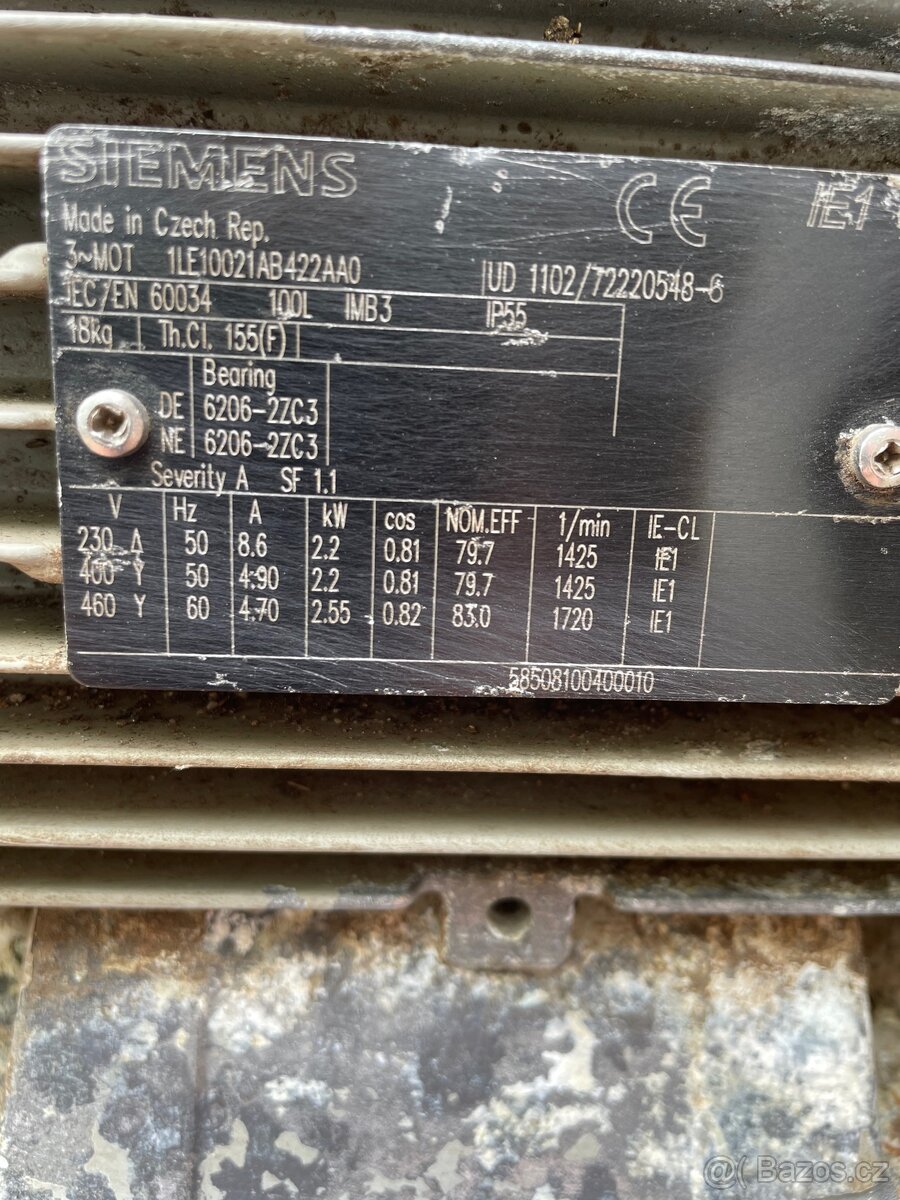 Zdravím, nabízím k prodeji elektromotor SIEMENS - 2