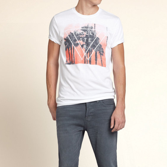 HOLLISTER tričko pánské XXL bílé - 2