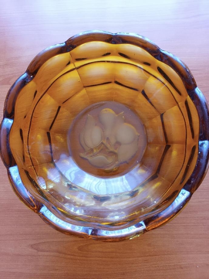 RETRO ART MISKA IRISOVANÉ SKLO - 2