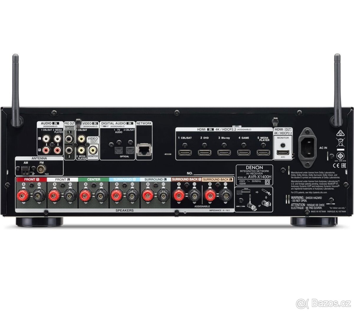 AV Receiver DENON AVR-X1400H - 2