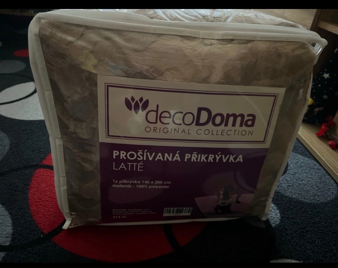 Oboustranná prošívaná deka s beránkem Nová - 2