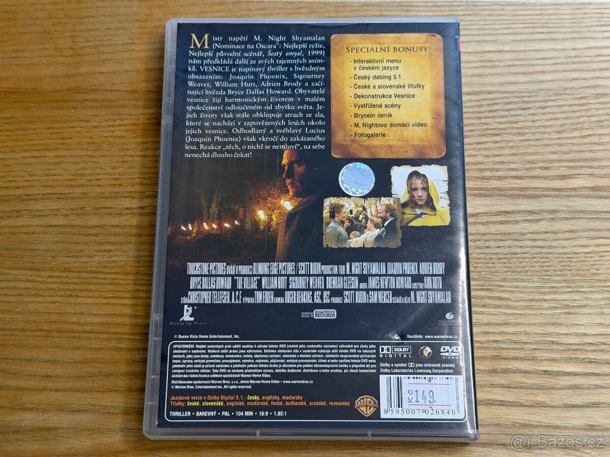 DVD Vesnice (The Village, 2004), dabing + titulky - 2