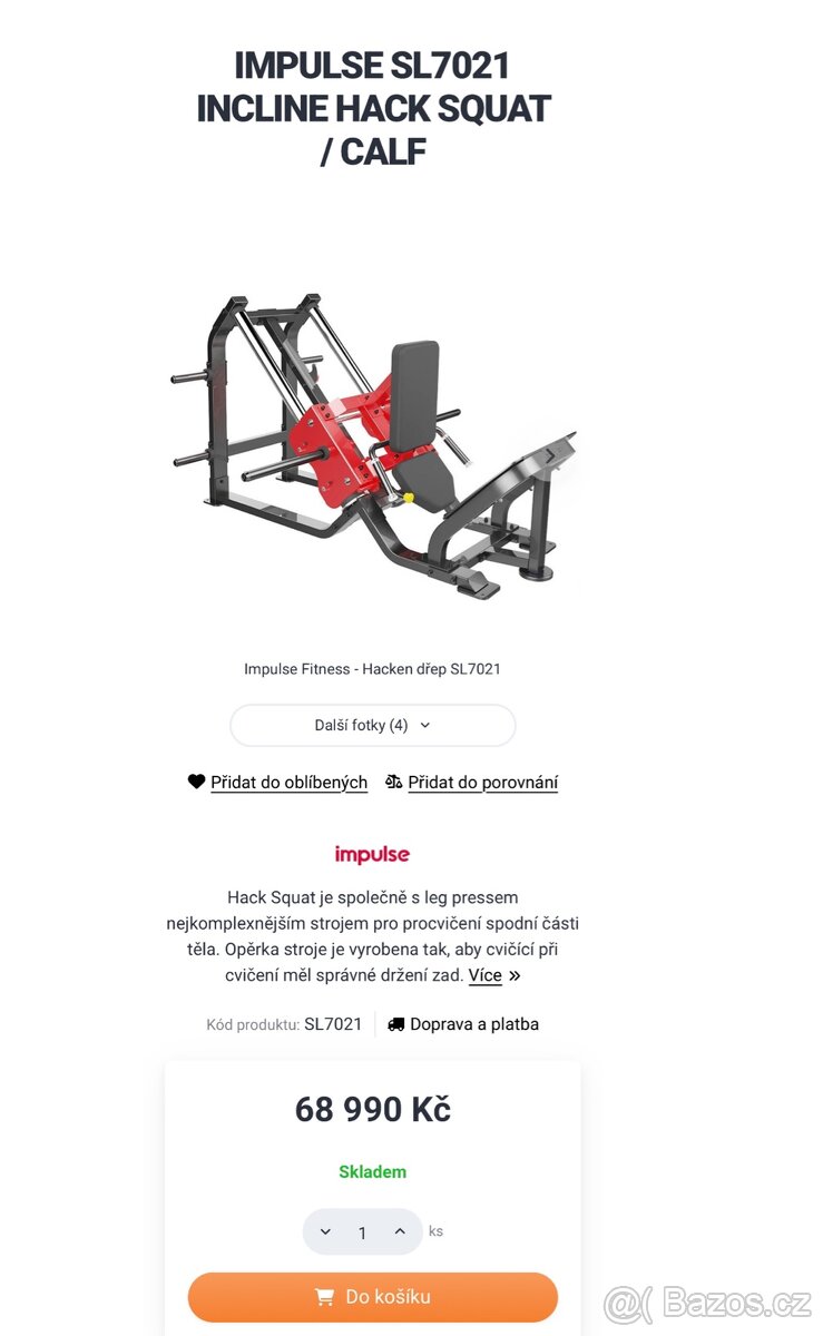 IMPULSE SL7021 INCLINE HACK SQUAT / CALF - 2