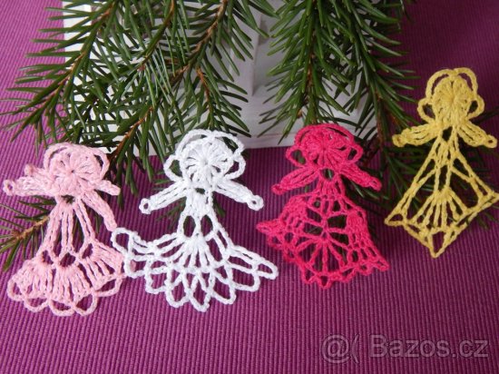 Háčkované vánoční ozdoby - 2