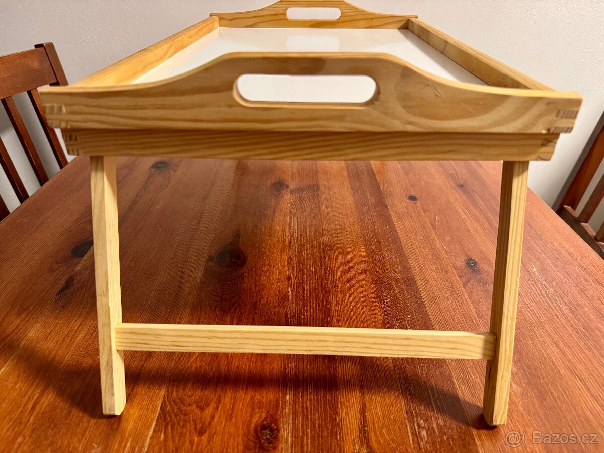 Skládací servírovací stolek do postele - 2