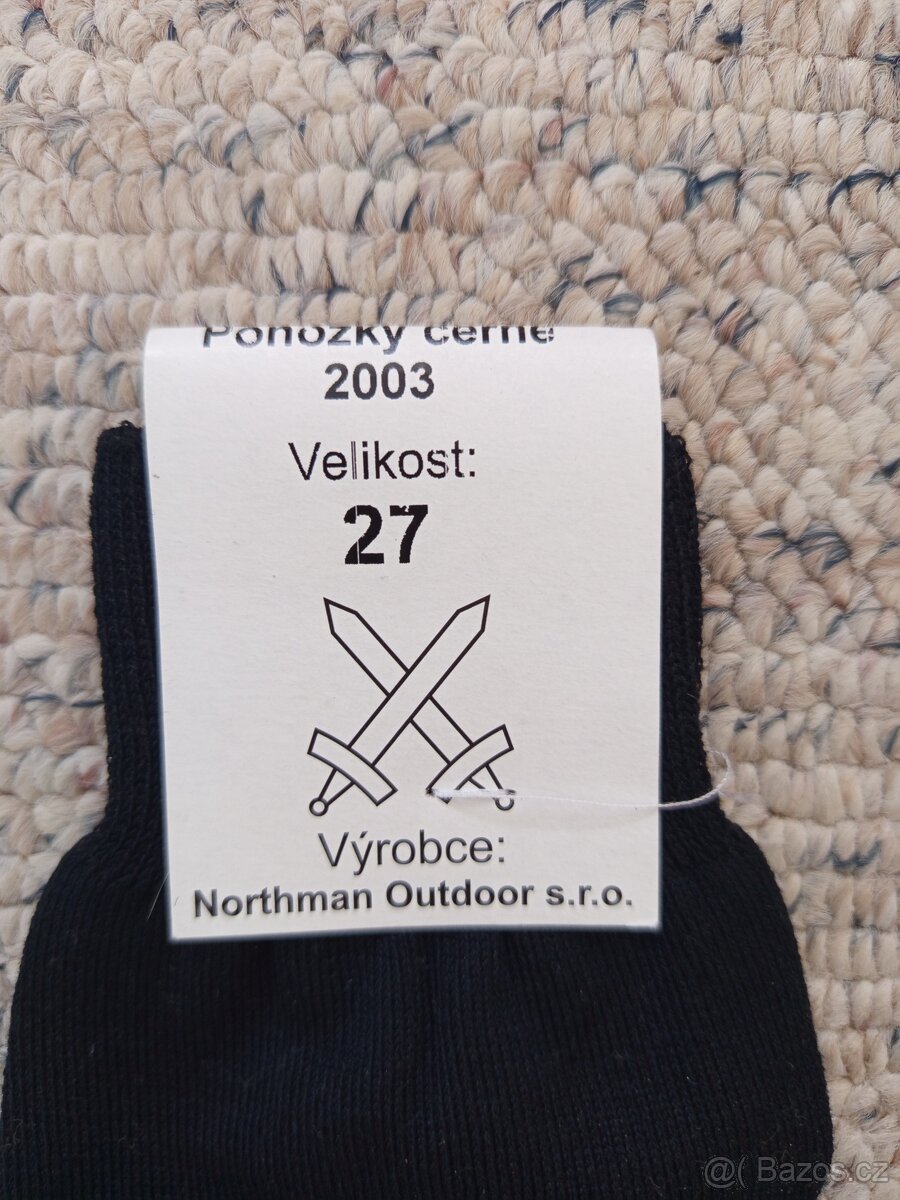 Ponožky černé 2003 AČR - 2