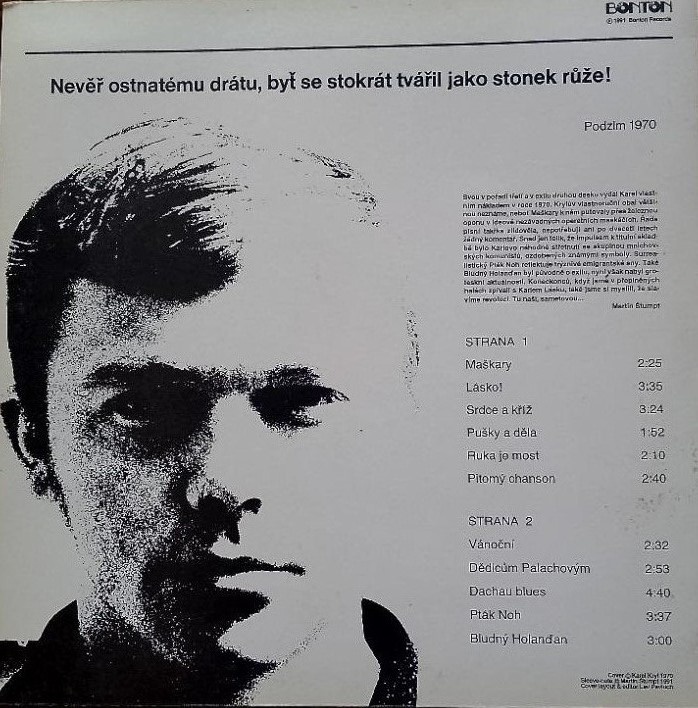 Karel Kryl – Maškary (LP) - 2