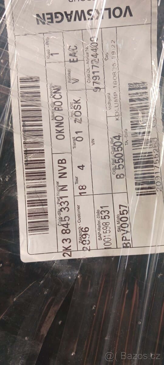 L BOČNÍ SKLO CADDY MAXI - 2