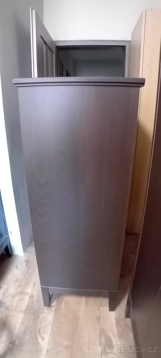 IDANÄS Komoda se 6 zásuvkami, tmavě hnědá, 84x135 cm - 2