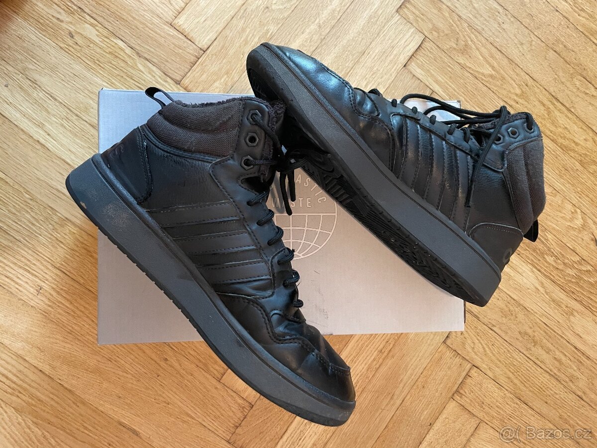 Pánské kotníkové zateplené tenisky Adidas Hoops 3.0 Mid 43 - 2